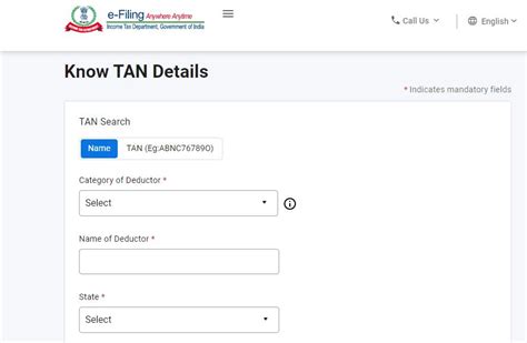 tan number search by company name.